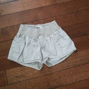 Tan Elastic Shorts